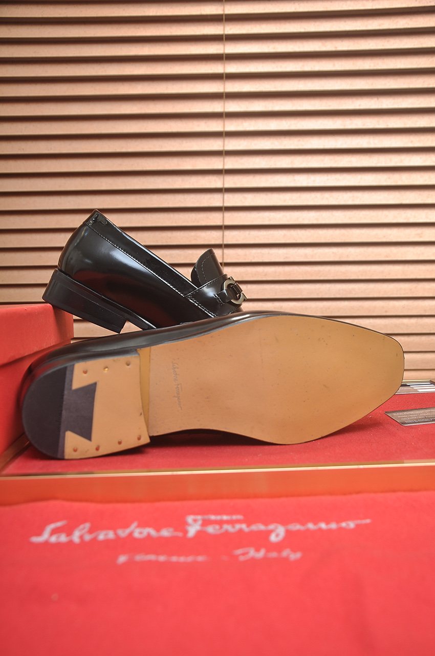 Salvatore Ferragamo Buckle Loafers — side