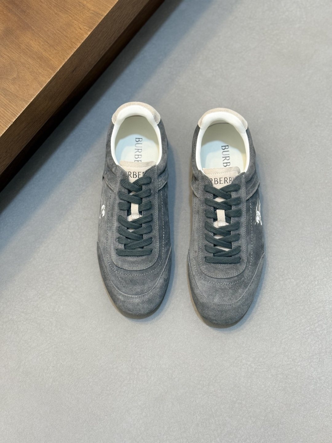 Burberry White Horse Graphic Low-Top Sneakers — front
