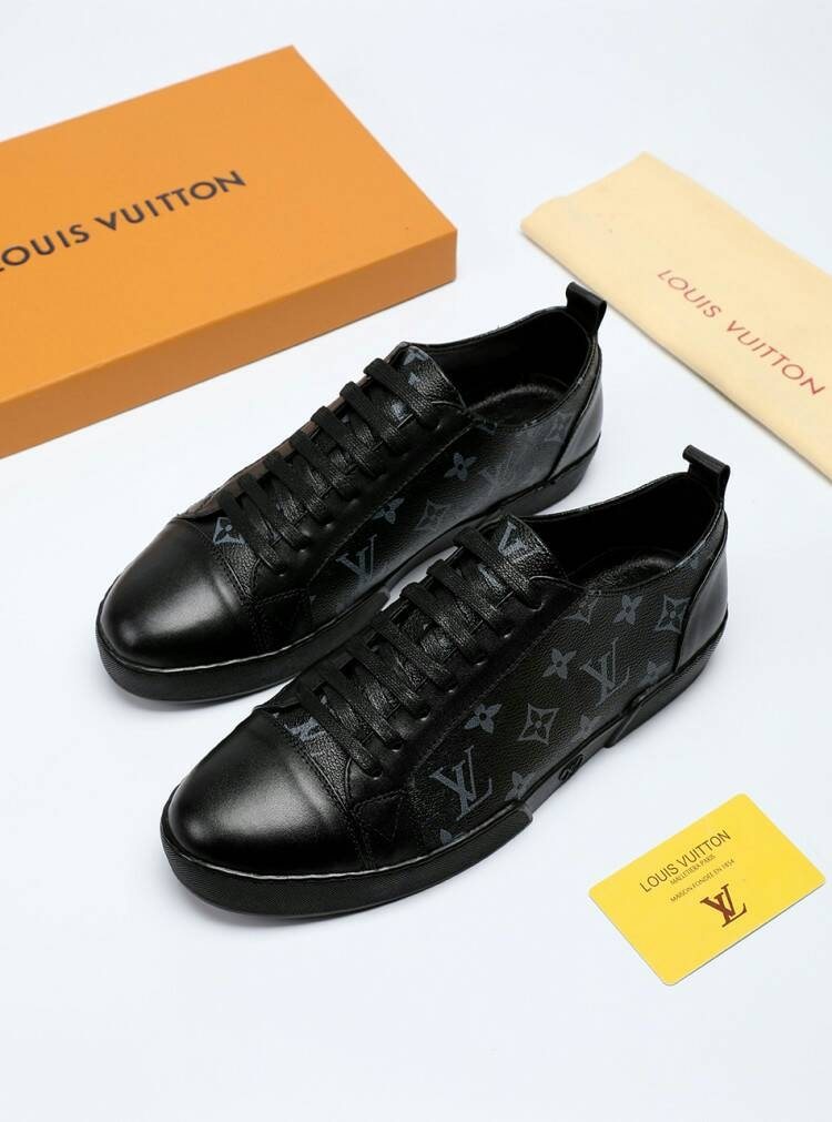 Louis Vuitton Monogram Panel Sneakers — front