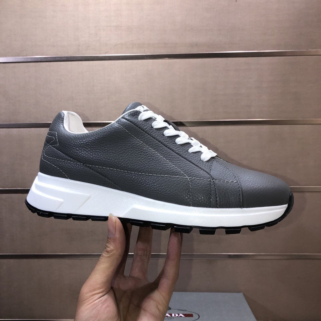 PRADA Black Quilted Low-Top Sneakers — side