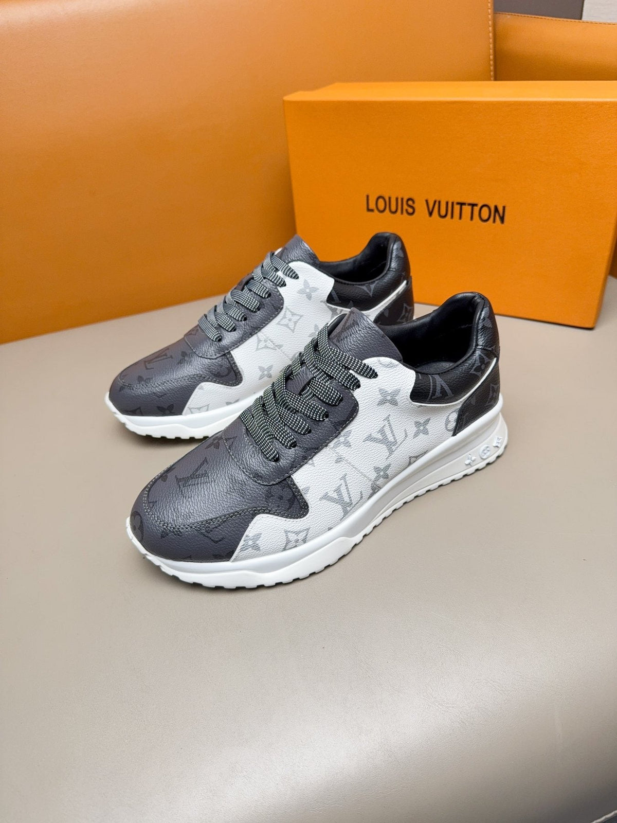 Louis Vuitton Monogram-Pattern Sneakers — front