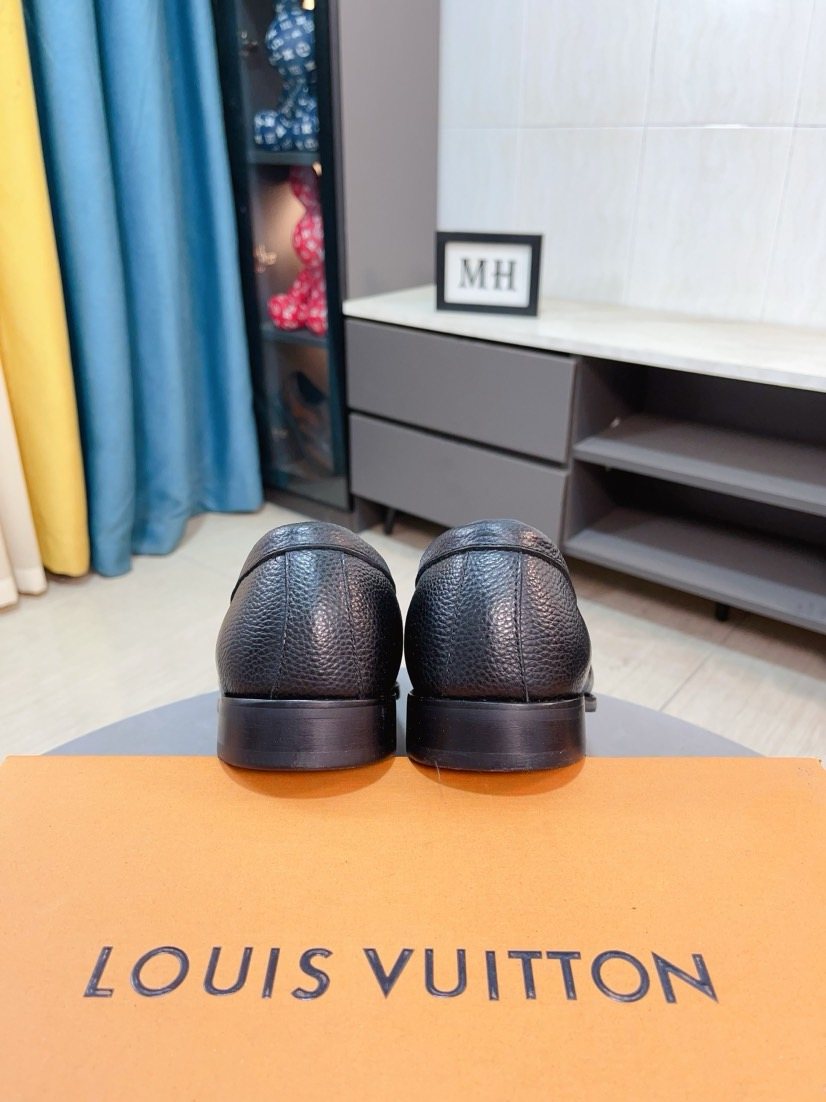 Louis Vuitton Textured Bit Loafers — back