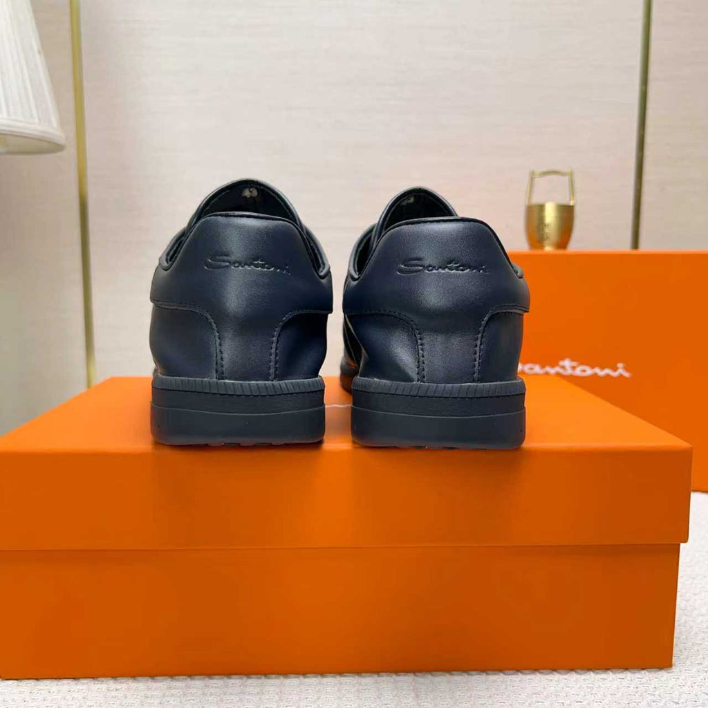 Santoni Embossed Low-Top Sneakers — back