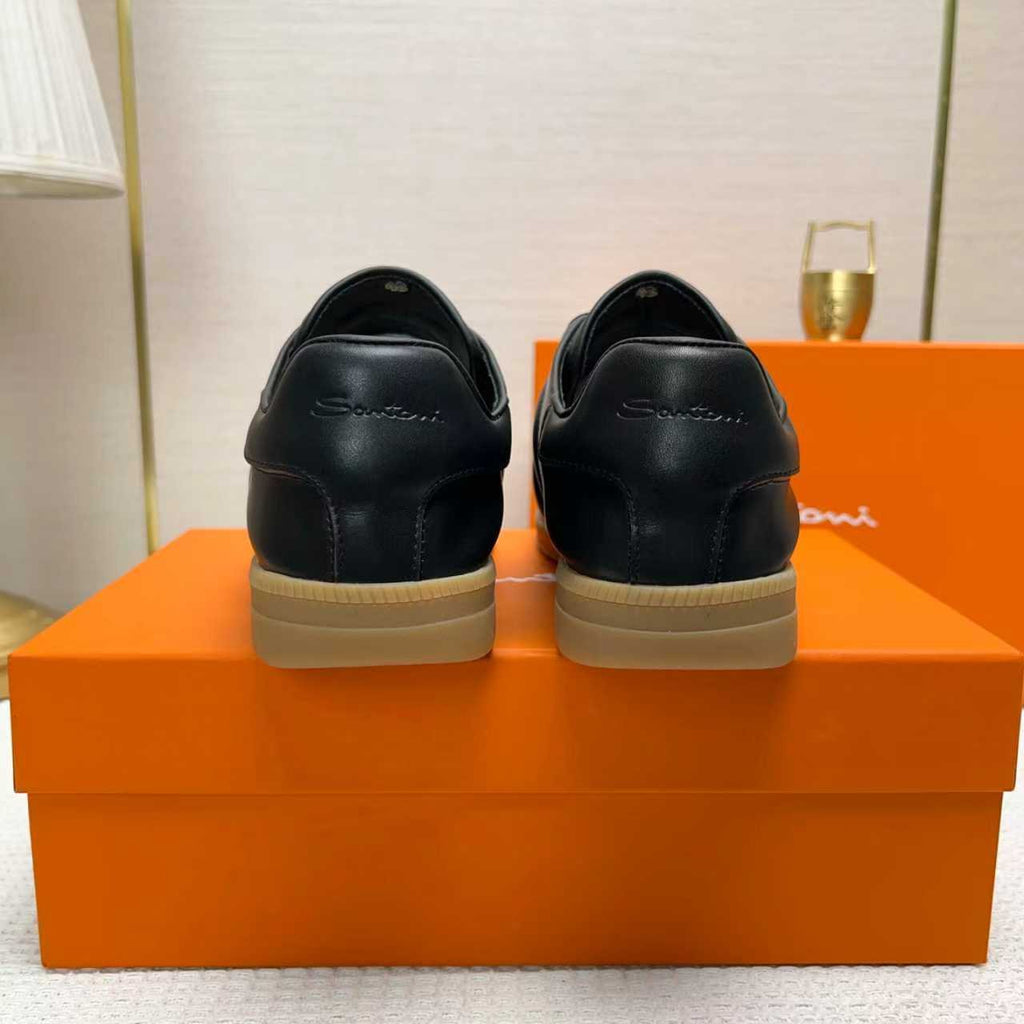 Santoni Embossed Low-Top Sneakers — back