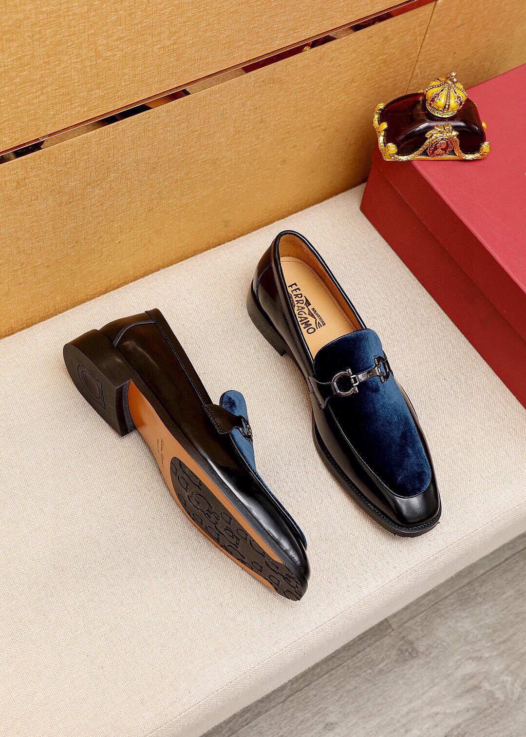 Ferragamo Metal Bit Loafers — side