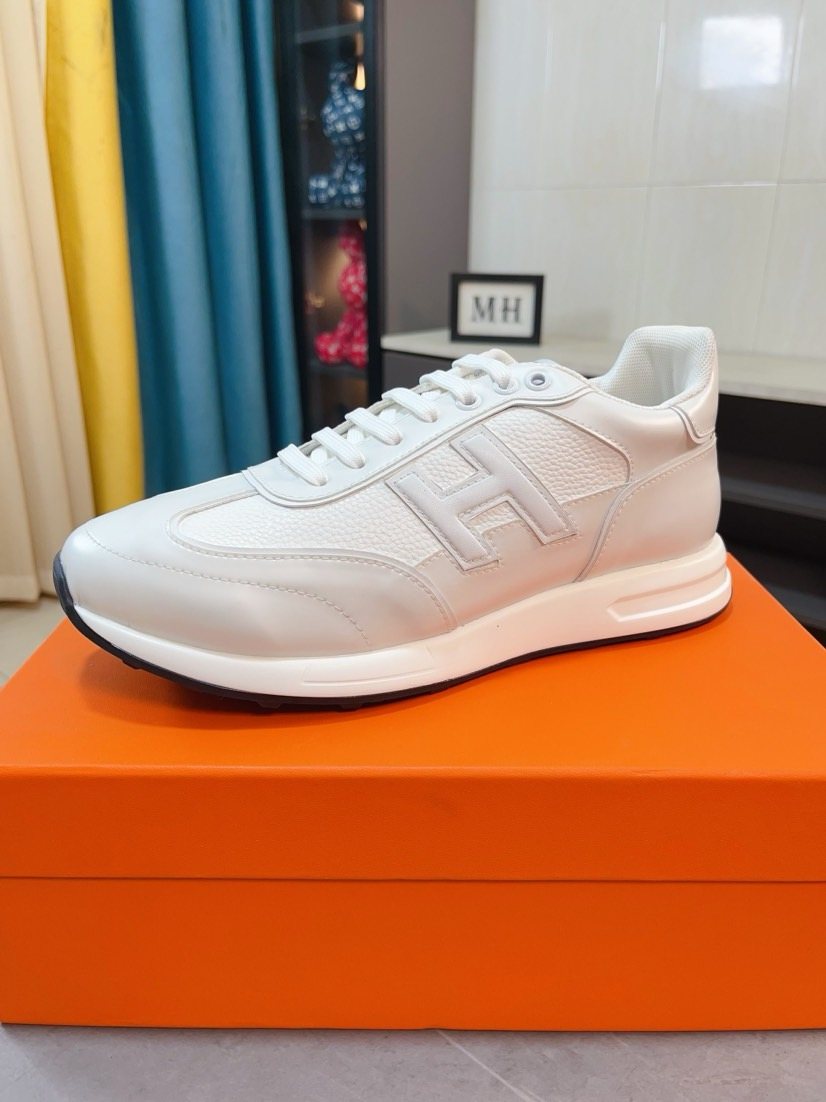 Hermès H-Panel Low-Top Sneakers — front