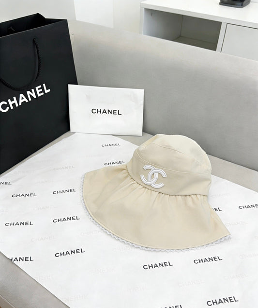 CHANEL Quilted Sun Visor Hat