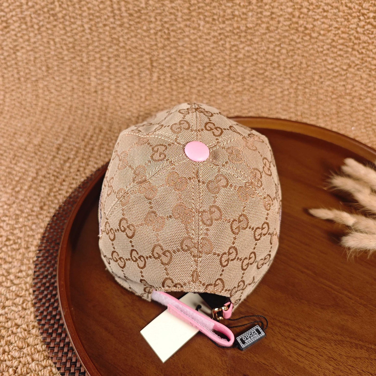 GUCCI Champagne Gold Minimalist Baseball Cap