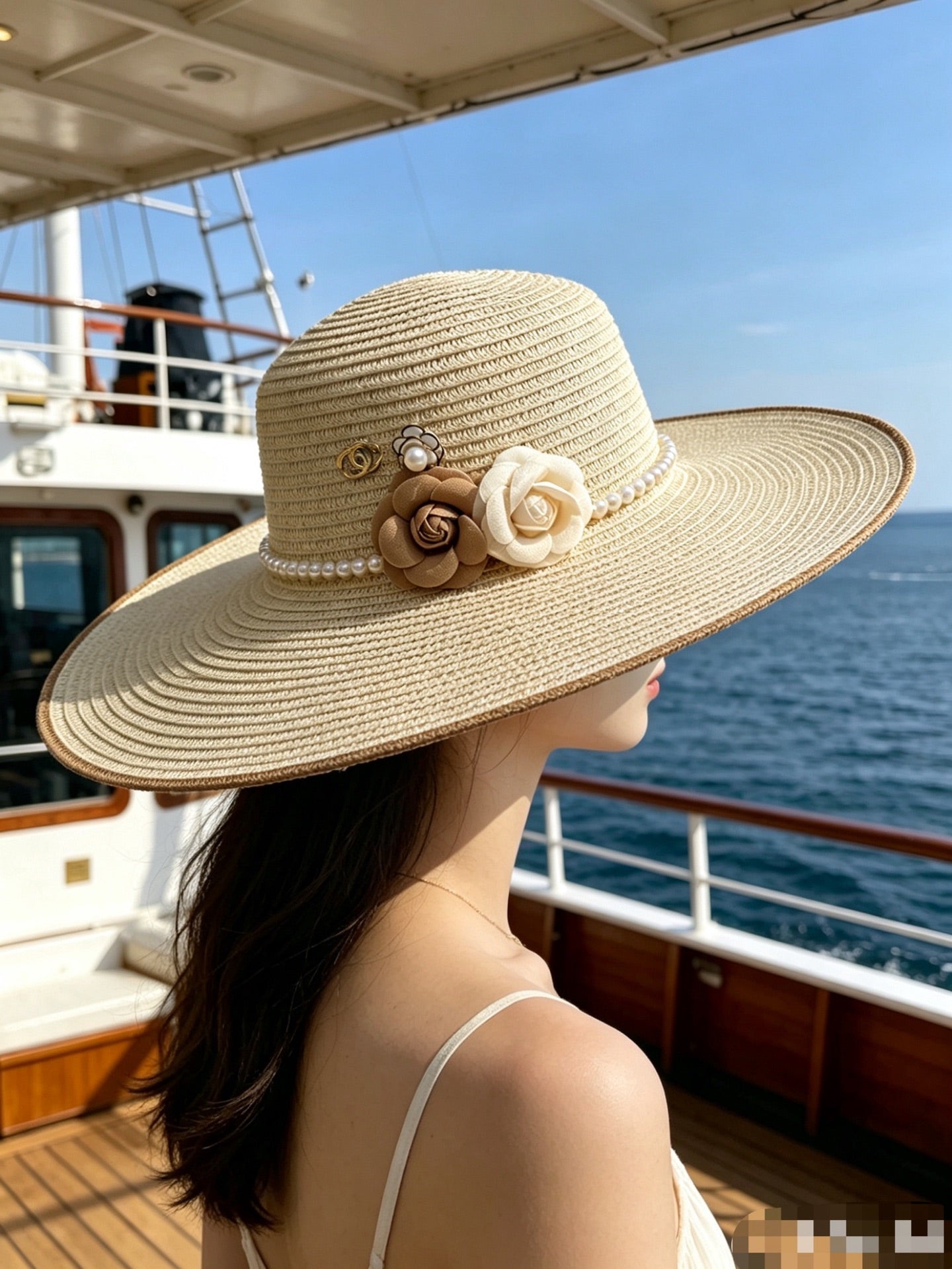 CHANEL Wide Brim Sun Hat