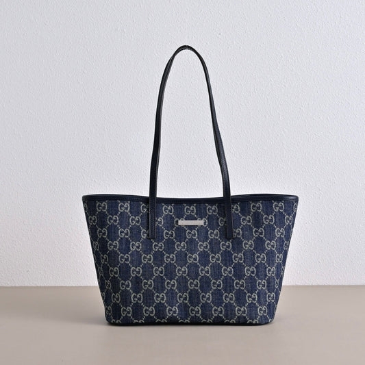 GUCCI Generation Gucci GG Denim Small Tote Bag