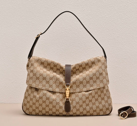 GUCCI Jackie Flap Large Shoulder Bag