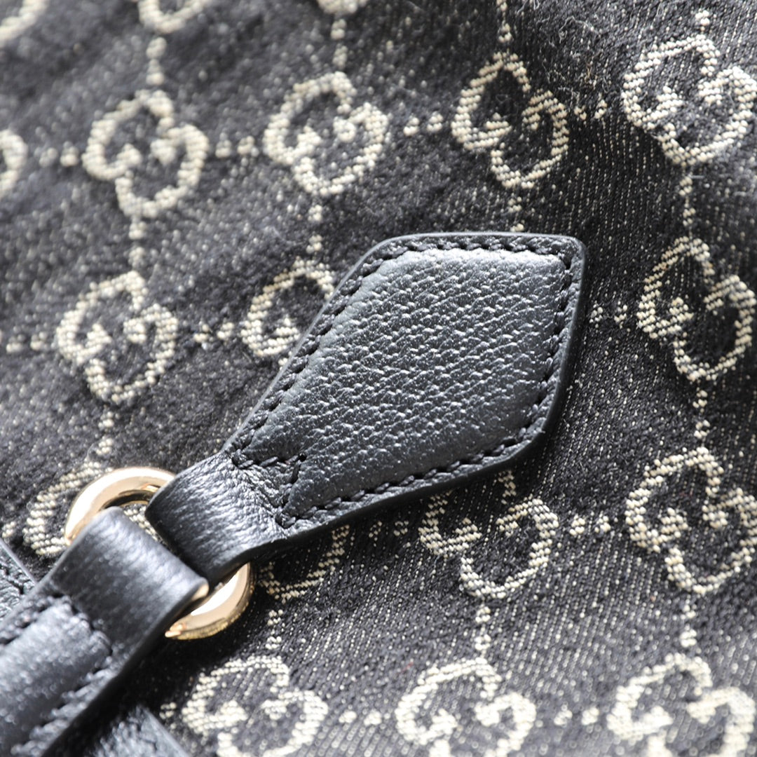 Gucci Black Denim Shopping Bag – 631685