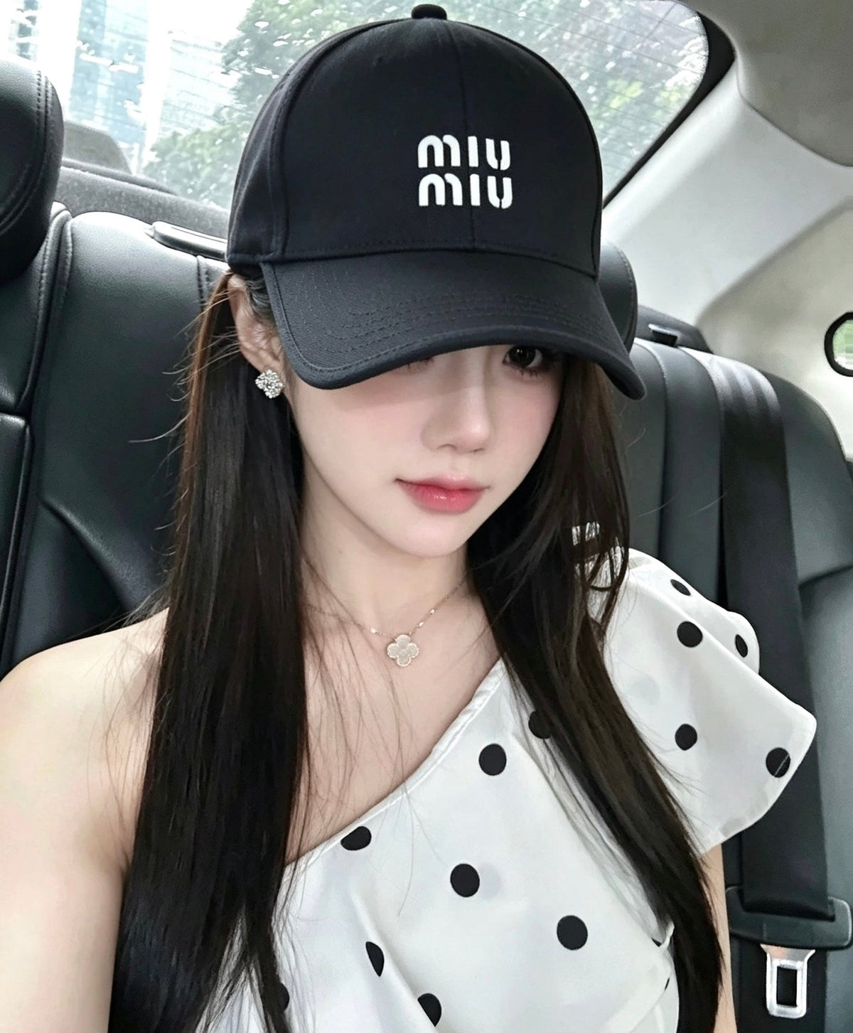 Miu Miu Color-Block Baseball Cap