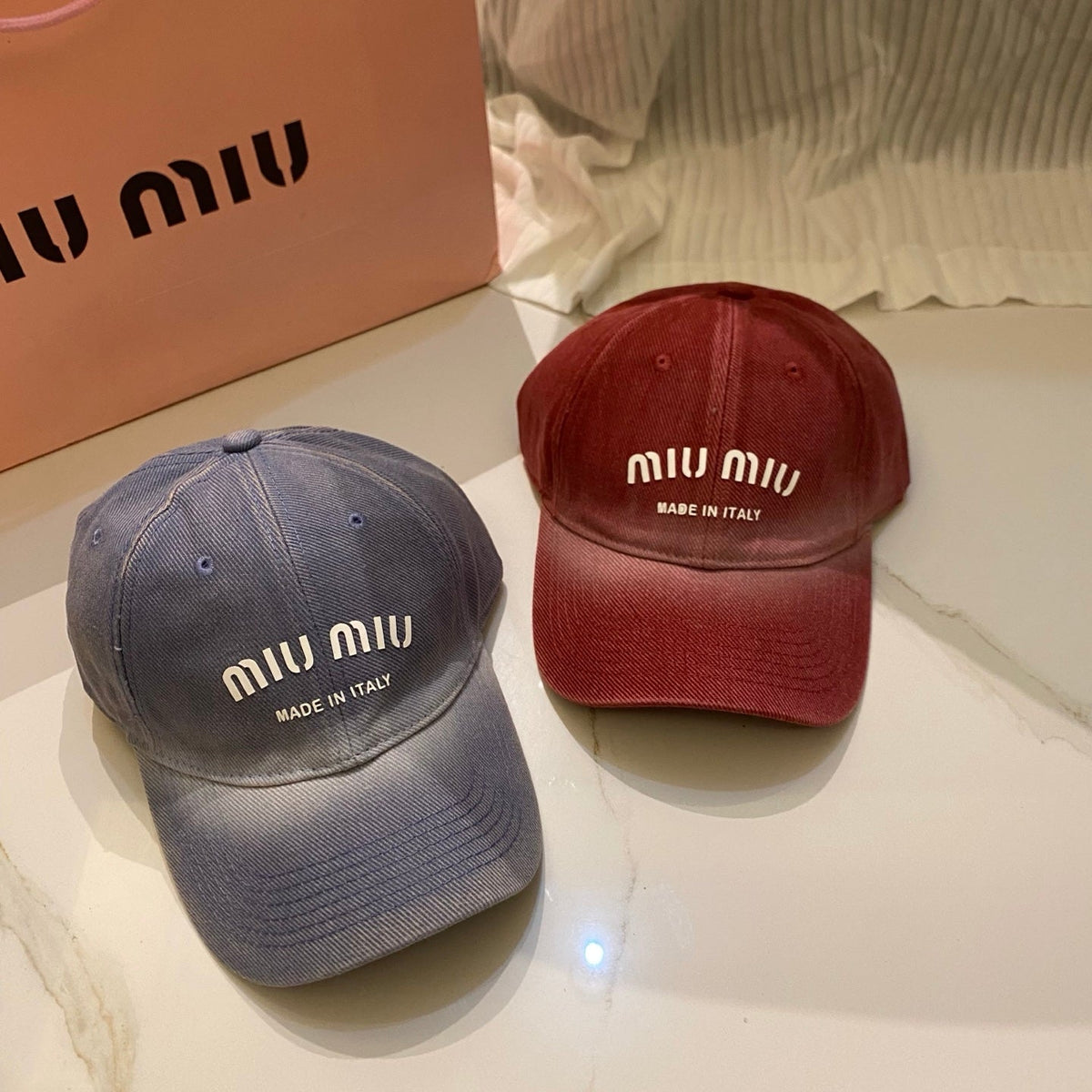 Miu Miu Gradient Washed Baseball Cap