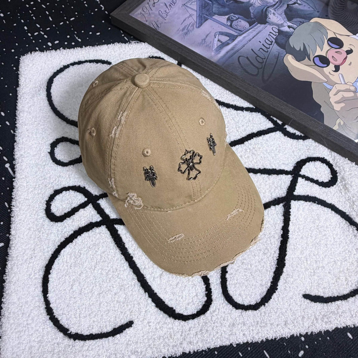 CHROME HEARTS Vintage Cross Baseball Cap